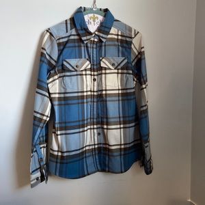 LL Bean Plaid Button-down size Reg XS